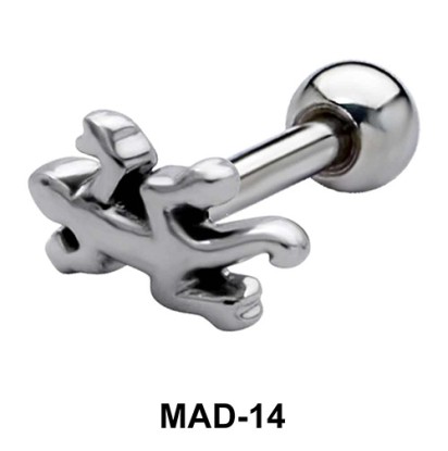 Lizard S316L Tongue Piercing MAD-14